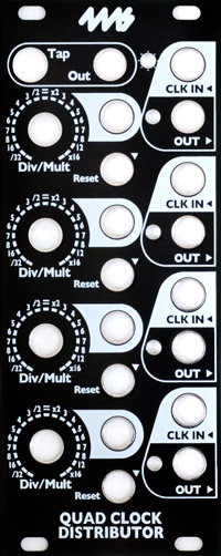 Quad Clock Distributor Faceplate