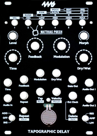 Tapographic Delay Faceplate