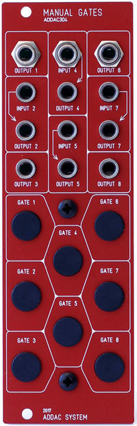 ADDAC304 Manual Gates: Red