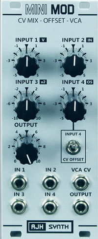 Mini Mod CV Mix - Offset - VCA: Silver