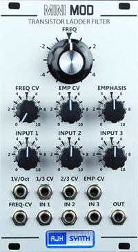 MiniMod Transistor Ladder Filter: Silver