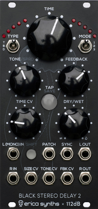 Black Stereo Delay 2