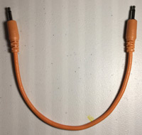 25CM Eurorack Patch Cable: Orange