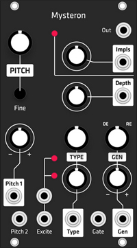 Grayscale Alternate Panel: Make Noise Mysteron (Black)