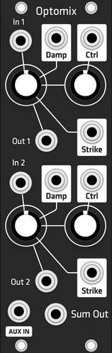 Grayscale Alternate Panel: Make Noise Optomix (Black)