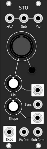 Grayscale Alternate Panel: Make Noise STO (Black)