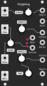 Grayscale Alternate Panel: Make Noise Wogglebug v1 (Black)