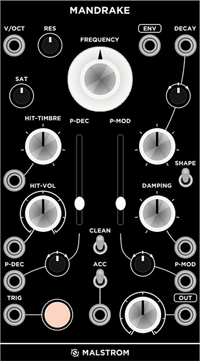 Mandrake: Kick Drum Synthesizer