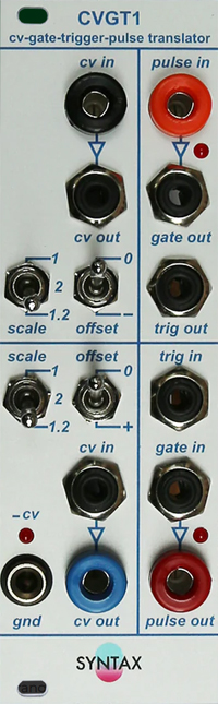 CVGT1: CV-Gate-Trigger-Pulse Translator